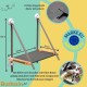 Window Lounger for Cats - Cat Bed Window - Cat Hammock - Cat Hammock - Cat Hammock - Foldable Cat Hammock 54 cm - Solid Wood