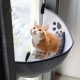 Window Lounger for Cats, Hammock Window with Mats and Suction Cup for 360° Sunbathing, Cat Window Sill Cushion for Cats up to 20 kg (Grey) Window Lounger for Cats, Hammock Window with Mats and Suction Cup for 360° Sunbathing, Cat Window Sill Cushion for Cats up to 20 kg (Grey)
