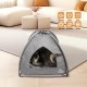 Winsterch Indoor Cat Bed, Pet Tent for Cats, Small Dogs, Kitten Bed with Removable Washable Cushion (47 x 47 x 49 x 49 cm, Grey) Winsterch Indoor Cat Bed, Pet Tent for Cats, Small Dogs, Kitten Bed with Removable Washable Cushion (47 x 47 x 49 x 49 cm, Grey)