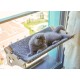 Wooden Hammock for Cats, 61 x 29 cm, Window Seats, Sleeping / Sunbathing Place, Window Lounger, Powerful Suction Cups Up to 15 kg, Safe and Robust Wooden Hammock for Cats, 61 x 29 cm, Window Seats, Sleeping / Sunbathing Place, Window Lounger, Powerful Suction Cups Up to 15 kg, Safe and Robust