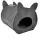 Wool Felt Cat Cave with Handle 40 x 34 x 36 cm Anthracite Wool Felt Cat Cave with Handle 40 x 34 x 36 cm Anthracite