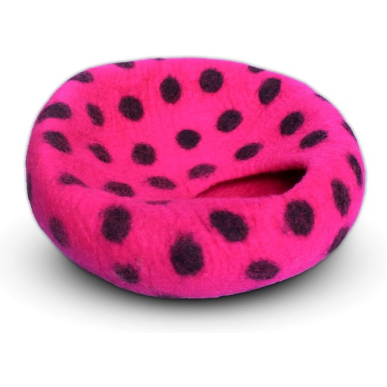 Woolygon Cats of The Wild Series Wool Cat Cave, 100% Merino Wool Handmade Eco-Friendly Felt Cat Den for Indoor Cats and Kittens Woolygon Cats of The Wild Series Wool Cat Cave, 100% Merino Wool Handmade Eco-Friendly Felt Cat Den for Indoor Cats and Kittens