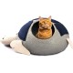 Woolygon Cats of The Wild Series Wool Cat Cave, 100% Merino Wool Handmade Eco-Friendly Felt Cat Den for Indoor Cats and Kittens Woolygon Cats of The Wild Series Wool Cat Cave, 100% Merino Wool Handmade Eco-Friendly Felt Cat Den for Indoor Cats and Kittens