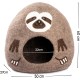 Woolygon Cats of The Wild Series Wool Cat Cave, 100% Merino Wool Handmade Eco-Friendly Felt Cat Den for Indoor Cats and Kittens Woolygon Cats of The Wild Series Wool Cat Cave, 100% Merino Wool Handmade Eco-Friendly Felt Cat Den for Indoor Cats and Kittens
