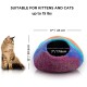 Woolygon Cats of The Wild Series Wool Cat Cave, 100% Merino Wool Handmade Eco-Friendly Felt Cat Den for Indoor Cats and Kittens Woolygon Cats of The Wild Series Wool Cat Cave, 100% Merino Wool Handmade Eco-Friendly Felt Cat Den for Indoor Cats and Kittens