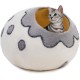 Woolygon Cats of The Wild Series Wool Cat Cave, 100% Merino Wool Handmade Eco-Friendly Felt Cat Den for Indoor Cats and Kittens Woolygon Cats of The Wild Series Wool Cat Cave, 100% Merino Wool Handmade Eco-Friendly Felt Cat Den for Indoor Cats and Kittens