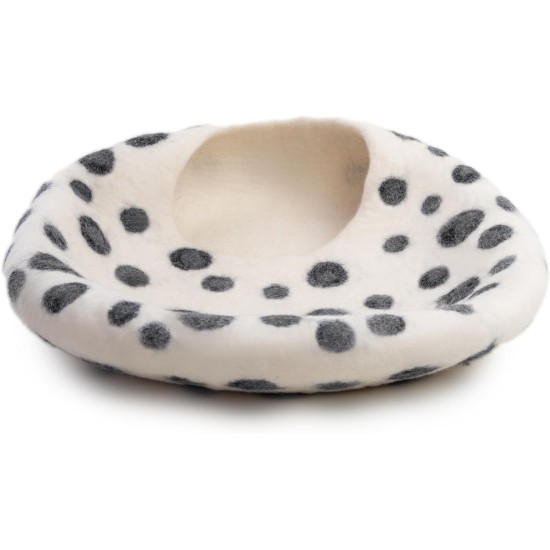 Woolygon Cats of The Wild Series Wool Cat Cave, 100% Merino Wool Handmade Eco-Friendly Felt Cat Den for Indoor Cats and Kittens Woolygon Cats of The Wild Series Wool Cat Cave, 100% Merino Wool Handmade Eco-Friendly Felt Cat Den for Indoor Cats and Kittens