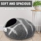 Woolygon Cats of The Wild Series Wool Cat Cave, 100% Merino Wool Handmade Eco-Friendly Felt Cat Den for Indoor Cats and Kittens Woolygon Cats of The Wild Series Wool Cat Cave, 100% Merino Wool Handmade Eco-Friendly Felt Cat Den for Indoor Cats and Kittens