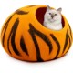 Woolygon Cats of The Wild Series Wool Cat Cave, 100% Merino Wool Handmade Eco-Friendly Felt Cat Den for Indoor Cats and Kittens Woolygon Cats of The Wild Series Wool Cat Cave, 100% Merino Wool Handmade Eco-Friendly Felt Cat Den for Indoor Cats and Kittens