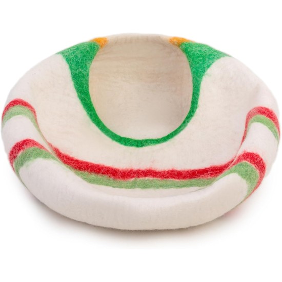 Woolygon Cats of The Wild Series Wool Cat Cave, 100% Merino Wool Handmade Eco-Friendly Felt Cat Den for Indoor Cats and Kittens Woolygon Cats of The Wild Series Wool Cat Cave, 100% Merino Wool Handmade Eco-Friendly Felt Cat Den for Indoor Cats and Kittens