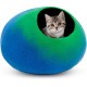 Woolygon Cats of The Wild Series Wool Cat Cave, 100% Merino Wool Handmade Eco-Friendly Felt Cat Den for Indoor Cats and Kittens Woolygon Cats of The Wild Series Wool Cat Cave, 100% Merino Wool Handmade Eco-Friendly Felt Cat Den for Indoor Cats and Kittens