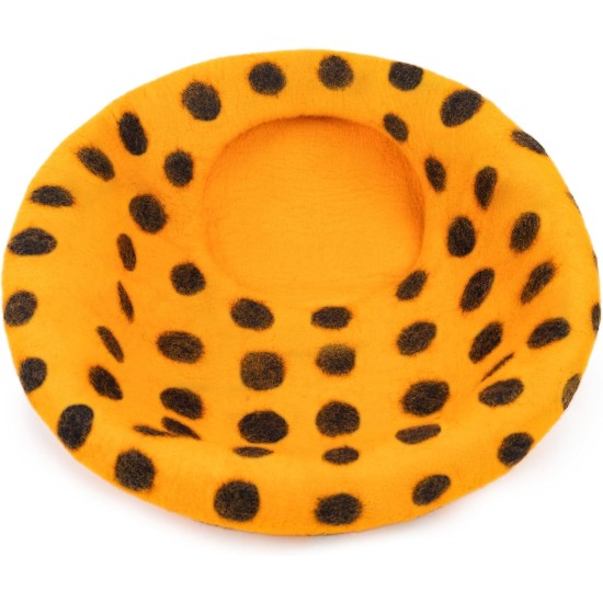 Woolygon Cats of The Wild Series Wool Cat Cave, 100% Merino Wool Handmade Eco-Friendly Felt Cat Den for Indoor Cats and Kittens Woolygon Cats of The Wild Series Wool Cat Cave, 100% Merino Wool Handmade Eco-Friendly Felt Cat Den for Indoor Cats and Kittens