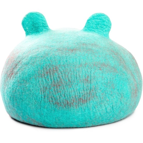 Woolygon Cats of The Wild Series Wool Cat Cave, 100% Merino Wool Handmade Eco-Friendly Felt Cat Den for Indoor Cats and Kittens Woolygon Cats of The Wild Series Wool Cat Cave, 100% Merino Wool Handmade Eco-Friendly Felt Cat Den for Indoor Cats and Kittens