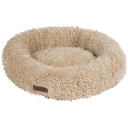 Wouapy 216874THMTE Dog Deluxe For Cat Kitten Furry Cat Basket, Beige