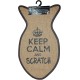 Wouapy Scratching Mat for Cats - Sisal Fish Rug - Scratching Rug - Design & Trend - Keep Calm and Scratch - Practical & Non-Slip - Grey Anthracite