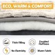 XIAPIA Self-Heating Blanket Cat and Dogs, Fluffy Self-Warming Cat Blanket without Cable, Heat Blanket Electric Blanket without Electricity, Washable Thermal Blanket Cat Cushion (Grey, 90 x 60) XIAPIA Self-Heating Blanket Cat and Dogs, Fluffy Self-Warming Cat Blanket without Cable, Heat Blanket Electric Blanket without Electricity, Washable Thermal Blanket Cat Cushion (Grey, 90 x 60)
