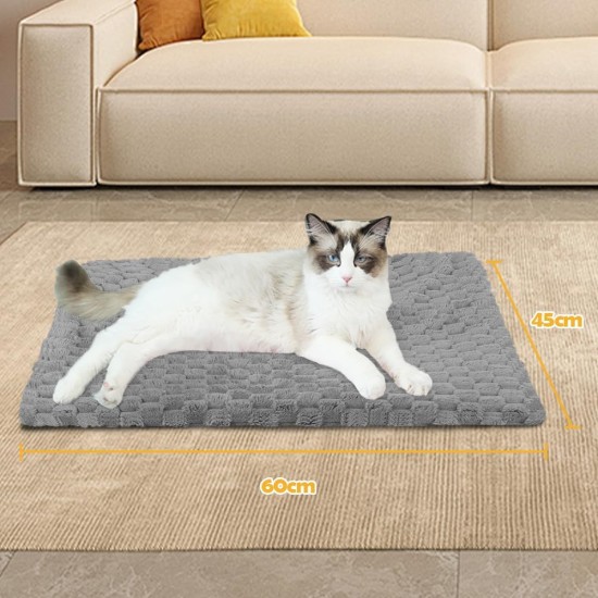 XIAPIA Self-Heating Blanket Cat and Dogs, Fluffy Self-Warming Cat Blanket without Cable, Heat Blanket Electric Blanket without Electricity, Washable Thermal Blanket Cat Cushion (Grey, 90 x 60) XIAPIA Self-Heating Blanket Cat and Dogs, Fluffy Self-Warming Cat Blanket without Cable, Heat Blanket Electric Blanket without Electricity, Washable Thermal Blanket Cat Cushion (Grey, 90 x 60)