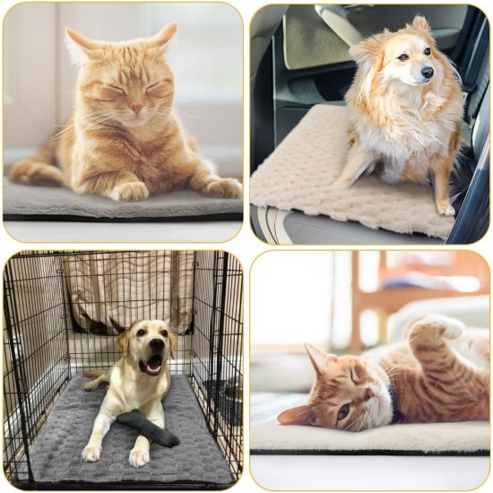 XIAPIA Self-Heating Blanket Cat and Dogs, Fluffy Self-Warming Cat Blanket without Cable, Heat Blanket Electric Blanket without Electricity, Washable Thermal Blanket Cat Cushion (Grey, 90 x 60) XIAPIA Self-Heating Blanket Cat and Dogs, Fluffy Self-Warming Cat Blanket without Cable, Heat Blanket Electric Blanket without Electricity, Washable Thermal Blanket Cat Cushion (Grey, 90 x 60)
