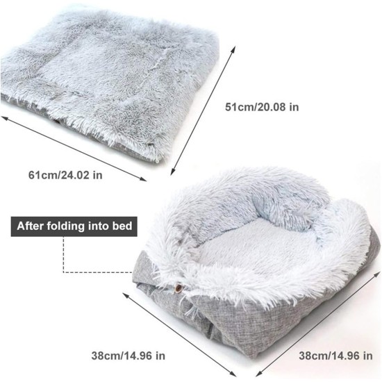 Xiuyer Cat Blanket, Self-Warming, Self-Heating Cat Blanket, Self-Warming Cat Blanket, 2-in-1 Cat Bed, Pet Bed, Cat Sofa, Washable Heat Blanket Cat, Fluffy and Soft, 61 x 51 cm Xiuyer Cat Blanket, Self-Warming, Self-Heating Cat Blanket, Self-Warming Cat Blanket, 2-in-1 Cat Bed, Pet Bed, Cat Sofa, Washable Heat Blanket Cat, Fluffy and Soft, 61 x 51 cm
