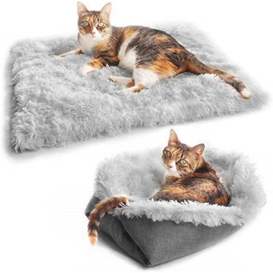 Xiuyer Cat Blanket, Self-Warming, Self-Heating Cat Blanket, Self-Warming Cat Blanket, 2-in-1 Cat Bed, Pet Bed, Cat Sofa, Washable Heat Blanket Cat, Fluffy and Soft, 61 x 51 cm Xiuyer Cat Blanket, Self-Warming, Self-Heating Cat Blanket, Self-Warming Cat Blanket, 2-in-1 Cat Bed, Pet Bed, Cat Sofa, Washable Heat Blanket Cat, Fluffy and Soft, 61 x 51 cm