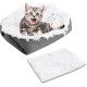 Xzeemo 61 cm x 51 cm Cat Bed, 2-in-1 Pet Beds, Cat Sleeping Area, Washable Cat Sofa, Small Dog Bed, Fluffy Pet Cushion, Warm Puppy Bed, Fluffy Cat Bed (White) Xzeemo 61 cm x 51 cm Cat Bed, 2-in-1 Pet Beds, Cat Sleeping Area, Washable Cat Sofa, Small Dog Bed, Fluffy Pet Cushion, Warm Puppy Bed, Fluffy Cat Bed (White)