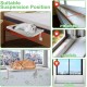 YARVPUV 2-in-1 Cat Window Lounger 53.5 x 39.5 cm Window Lounger for Cats Cat Bed Window with Suction Cups and Hook Mode, Window Sill Cat Up to 25 kg Load Capacity, Cat Hammock Grey YARVPUV 2-in-1 Cat Window Lounger 53.5 x 39.5 cm Window Lounger for Cats Cat Bed Window with Suction Cups and Hook Mode, Window Sill Cat Up to 25 kg Load Capacity, Cat Hammock Grey