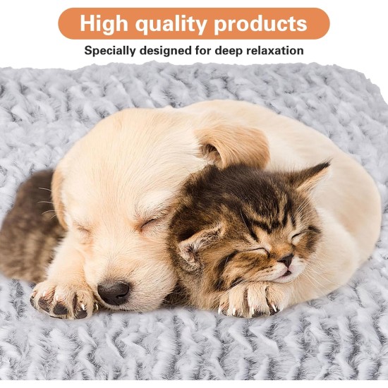 YYAQZD Cat Blanket, Self-Heating Blanket for Cats and Dogs, Heat Blanket, Cat Self-Warming Blanket, No Electricity, Fluffy and Soft Cat Bed, Washable, 80 x 60 cm YYAQZD Cat Blanket, Self-Heating Blanket for Cats and Dogs, Heat Blanket, Cat Self-Warming Blanket, No Electricity, Fluffy and Soft Cat Bed, Washable, 80 x 60 cm