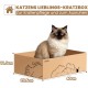 Ycozy Cat Scratching Board with Box and 5 Scratching Boards, Large XXL Double-Sided Scratching Board for Cats, High-Quality Interchangeable Cardboard, Durable Cat Furniture Ycozy Cat Scratching Board with Box and 5 Scratching Boards, Large XXL Double-Sided Scratching Board for Cats, High-Quality Interchangeable Cardboard, Durable Cat Furniture