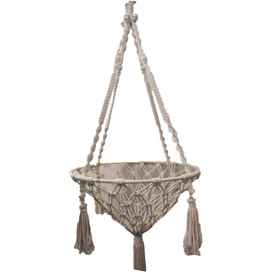 Yolispa Cat Swing Hammock Bed for Handwoven Hanging Cat Bed Cats Hanging Cat Nest Pet Swing Pet Bed Boho Cat Swing with Hanging Set