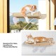 ZNM Cat Window Seats, Cat Hammock, Sisal, Solid Wood Frame, Cat Bed Window with Sturdy Suction Cups, Cat Hanging Bed Window, Space-Saving Design, Holds up to 18 kg ZNM Cat Window Seats, Cat Hammock, Sisal, Solid Wood Frame, Cat Bed Window with Sturdy Suction Cups, Cat Hanging Bed Window, Space-Saving Design, Holds up to 18 kg
