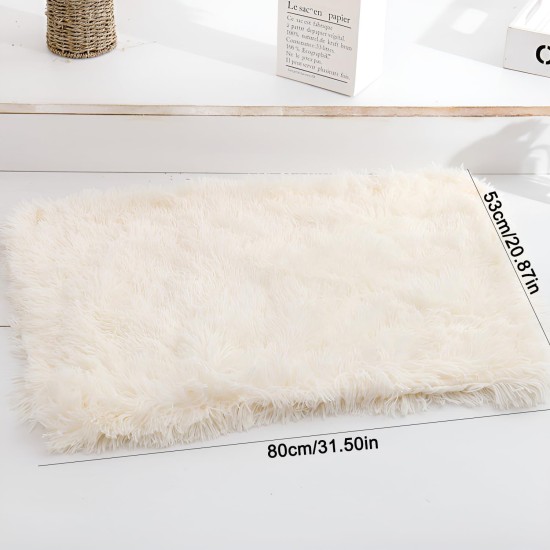 ZSMJAER Heat Blankets for Dogs and Cats, Pets Cat Blanket Heat Mat, Cat Bed Fluffy, Double-Sided Plush Blanket for Dog Bed and Cat Bed, Keeps You Noticeable, 80 x 53 cm (White) ZSMJAER Heat Blankets for Dogs and Cats, Pets Cat Blanket Heat Mat, Cat Bed Fluffy, Double-Sided Plush Blanket for Dog Bed and Cat Bed, Keeps You Noticeable, 80 x 53 cm (White)