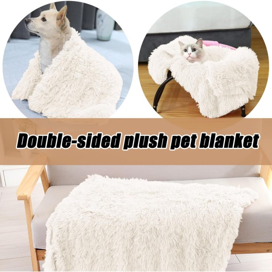ZSMJAER Heat Blankets for Dogs and Cats, Pets Cat Blanket Heat Mat, Cat Bed Fluffy, Double-Sided Plush Blanket for Dog Bed and Cat Bed, Keeps You Noticeable, 80 x 53 cm (White) ZSMJAER Heat Blankets for Dogs and Cats, Pets Cat Blanket Heat Mat, Cat Bed Fluffy, Double-Sided Plush Blanket for Dog Bed and Cat Bed, Keeps You Noticeable, 80 x 53 cm (White)