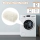 ZSMJAER Heat Blankets for Dogs and Cats, Pets Cat Blanket Heat Mat, Cat Bed Fluffy, Double-Sided Plush Blanket for Dog Bed and Cat Bed, Keeps You Noticeable, 80 x 53 cm (White)