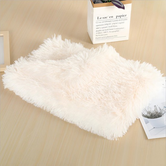 ZSMJAER Heat Blankets for Dogs and Cats, Pets Cat Blanket Heat Mat, Cat Bed Fluffy, Double-Sided Plush Blanket for Dog Bed and Cat Bed, Keeps You Noticeable, 80 x 53 cm (White) ZSMJAER Heat Blankets for Dogs and Cats, Pets Cat Blanket Heat Mat, Cat Bed Fluffy, Double-Sided Plush Blanket for Dog Bed and Cat Bed, Keeps You Noticeable, 80 x 53 cm (White)