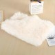 ZSMJAER Heat Blankets for Dogs and Cats, Pets Cat Blanket Heat Mat, Cat Bed Fluffy, Double-Sided Plush Blanket for Dog Bed and Cat Bed, Keeps You Noticeable, 80 x 53 cm (White)