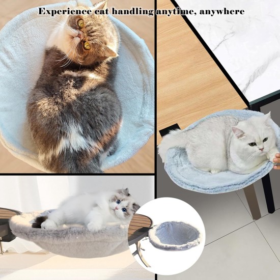 ZTIKSNYU Cat Hammock Bed Cat Basket for Sleeping Fluffy Desk Cat Bed Padded for Cats and Puppies 45 x 45 cm Bring 1 Cat Blanket with 2 Cat Toys Maximum Load 22 kg ZTIKSNYU Cat Hammock Bed Cat Basket for Sleeping Fluffy Desk Cat Bed Padded for Cats and Puppies 45 x 45 cm Bring 1 Cat Blanket with 2 Cat Toys Maximum Load 22 kg