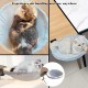 ZTIKSNYU Cat Hammock Bed Cat Basket for Sleeping Fluffy Desk Cat Bed Padded for Cats and Puppies 45 x 45 cm Bring 1 Cat Blanket with 2 Cat Toys Maximum Load 22 kg ZTIKSNYU Cat Hammock Bed Cat Basket for Sleeping Fluffy Desk Cat Bed Padded for Cats and Puppies 45 x 45 cm Bring 1 Cat Blanket with 2 Cat Toys Maximum Load 22 kg