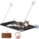 Zvonema Cat Hammock, Window Hammock for Cats with Stabilised Suction Cup, Brown Cat Blanket & Stainless Steel Frame, Cat Window, Easy to Install, Holds 10 kg Zvonema Cat Hammock, Window Hammock for Cats with Stabilised Suction Cup, Brown Cat Blanket & Stainless Steel Frame, Cat Window, Easy to Install, Holds 10 kg