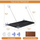 Zvonema Cat Hammock, Window Hammock for Cats with Stabilised Suction Cup, Brown Cat Blanket & Stainless Steel Frame, Cat Window, Easy to Install, Holds 10 kg Zvonema Cat Hammock, Window Hammock for Cats with Stabilised Suction Cup, Brown Cat Blanket & Stainless Steel Frame, Cat Window, Easy to Install, Holds 10 kg