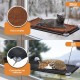 Zvonema Cat Hammock, Window Hammock for Cats with Stabilised Suction Cup, Brown Cat Blanket & Stainless Steel Frame, Cat Window, Easy to Install, Holds 10 kg Zvonema Cat Hammock, Window Hammock for Cats with Stabilised Suction Cup, Brown Cat Blanket & Stainless Steel Frame, Cat Window, Easy to Install, Holds 10 kg