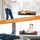 Zvonema Cat Hammock, Window Hammock for Cats with Stabilised Suction Cup, Brown Cat Blanket & Stainless Steel Frame, Cat Window, Easy to Install, Holds 10 kg Zvonema Cat Hammock, Window Hammock for Cats with Stabilised Suction Cup, Brown Cat Blanket & Stainless Steel Frame, Cat Window, Easy to Install, Holds 10 kg