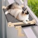 Zvonema Katzen Hängematte, Katzen Fensterliege, Stabil groß Katzenhängematte, Holz Katzenbett Fenster mit Abnehmbarem Dickem Bezug, Bequem Katzenbett Fensterbank, Platzsparendes Design bis zu 30kg Zvonema Katzen Hängematte, Katzen Fensterliege, Stabil groß Katzenhängematte, Holz Katzenbett Fenster mit Abnehmbarem Dickem Bezug, Bequem Katzenbett Fensterbank, Platzsparendes Design bis zu 30kg