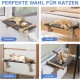 Zvonema Katzen Hängematte, Katzen Fensterliege, Stabil groß Katzenhängematte, Holz Katzenbett Fenster mit Abnehmbarem Dickem Bezug, Bequem Katzenbett Fensterbank, Platzsparendes Design bis zu 30kg Zvonema Katzen Hängematte, Katzen Fensterliege, Stabil groß Katzenhängematte, Holz Katzenbett Fenster mit Abnehmbarem Dickem Bezug, Bequem Katzenbett Fensterbank, Platzsparendes Design bis zu 30kg
