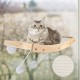Zvonema ZNM Cat Window Seats, Cat Hammock, Sisal, Solid Wood Frame, Cat Bed Window with Sturdy Suction Cups, Cat Hanging Bed Window, Space-Saving Design, Holds up to 18 kg