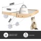 Zvonema ZNM Cat Window Seats, Cat Hammock, Sisal, Solid Wood Frame, Cat Bed Window with Sturdy Suction Cups, Cat Hanging Bed Window, Space-Saving Design, Holds up to 18 kg