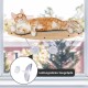 Zvonema ZNM Cat Window Seats, Cat Hammock, Sisal, Solid Wood Frame, Cat Bed Window with Sturdy Suction Cups, Cat Hanging Bed Window, Space-Saving Design, Holds up to 18 kg