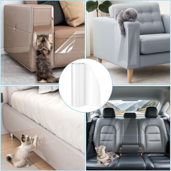Zyluniy Scratch Protection Sofa Cat 5 m x 30 cm, Scratching Film Cats Self-Adhesive Transparent Cat Scratch Protection Wall Anti Scratch Protection Film Couch Cat Cat for Furniture Couch Sofa Wall Zyluniy Scratch Protection Sofa Cat 5 m x 30 cm, Scratching Film Cats Self-Adhesive Transparent Cat Scratch Protection Wall Anti Scratch Protection Film Couch Cat Cat for Furniture Couch Sofa Wall