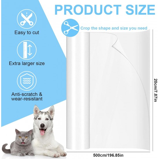 Zyluniy Scratch Protection Sofa Cat 5 m x 30 cm, Scratching Film Cats Self-Adhesive Transparent Cat Scratch Protection Wall Anti Scratch Protection Film Couch Cat Cat for Furniture Couch Sofa Wall Zyluniy Scratch Protection Sofa Cat 5 m x 30 cm, Scratching Film Cats Self-Adhesive Transparent Cat Scratch Protection Wall Anti Scratch Protection Film Couch Cat Cat for Furniture Couch Sofa Wall