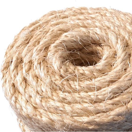 cyclingcolors Sisal Rope for Scratching Post 6 mm x 50 m Natural Sisal Rope Sisal for Scratching Post Rope Cord for Scratching Post Replacement Cat Accessories Crafts Decorating Houses cyclingcolors Sisal Rope for Scratching Post 6 mm x 50 m Natural Sisal Rope Sisal for Scratching Post Rope Cord for Scratching Post Replacement Cat Accessories Crafts Decorating Houses