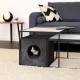 dibea Felt Cat Cave with or without Cushion, Foldable Cuddly Cave for Cats, Shelf for Cats, 33 x 37 x 33 cm dibea Felt Cat Cave with or without Cushion, Foldable Cuddly Cave for Cats, Shelf for Cats, 33 x 37 x 33 cm